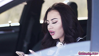 Sabina is perplexed to observe Bella making out with another female