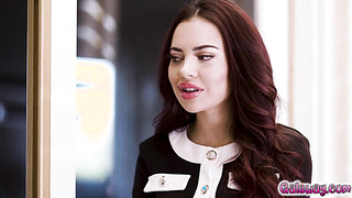 Sabina is perplexed to observe Bella making out with another female