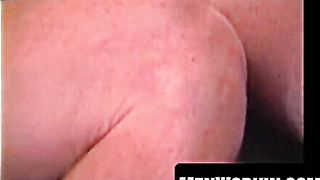 Mature couple Kevin and Crimson masturbate off in a motel