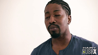 WOOLY PANTIES - Huge-titted hairypussy stunner with pierced orbs analsmashed by BIG BLACK COCK