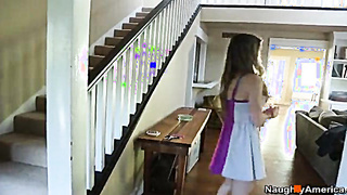 Staci Silverstone Poking In The Bed With Her Blue Eyes