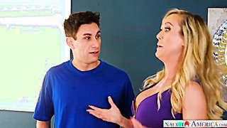 COUGAR Brandi Love Smashing In The Sofa With Her Chiseled Assets