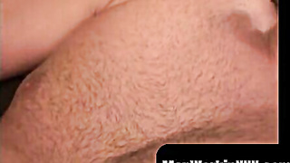 MenWorkinXXX.com - Smooth-shaven massive cocked amateur wanks off solo and bursts jizm on plate