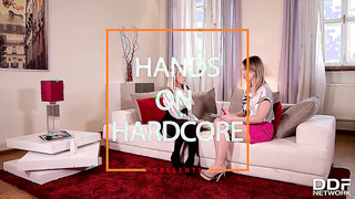 Hard-core twat plowing three way