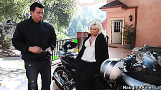 Blond Britney Amber Humping In The Outdoors With Her Mounds