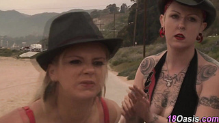 Pointy mounds teeny cummed