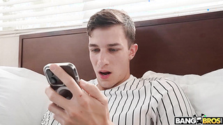 BANGBROS - Sumptuous Cougar Tiffani Madison Helps Her Step Son-in-law Parker Ambrose Concentrate On His Investigates By Gargling His Trouser snake