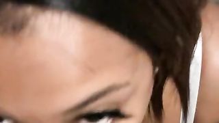 Fledgling Homemade Giant Jug Atlanta Call Girl gives BBJ Filthy Top to BIG BLACK COCK Part 1