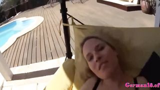 GermanPickup - Steamy Mother Nimmt Internal Ejaculation Auf Dem Tisch