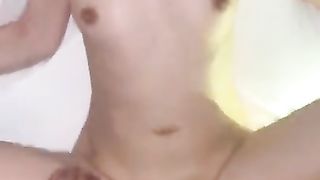 Smallish Lean Nerdy Japanese Asian Dame Plowed by Ginormous Large Dick