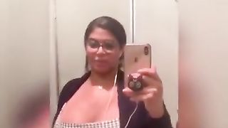 Humungous Latina Mummy Disrobing on Airplane Douche!!