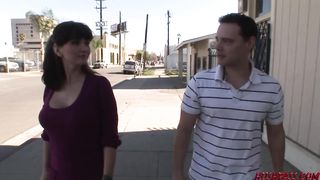 Warm Mommy finds youthful pecker while shopping