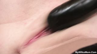 Highly molten mommy in pantyhose playing before taboo orgy