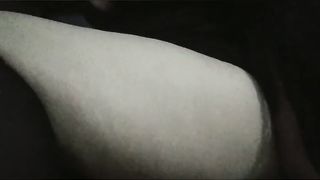 Spooky Female with Ginormous Hips Plays with Fuck Stick