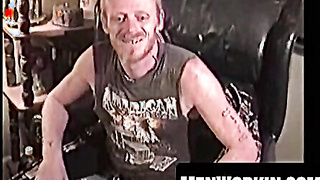 This man smacks his meat moist when he is alone