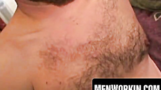 Wondrous pillow-biter milks huge stiffy before massive load