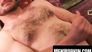 Wondrous pillow-biter milks huge stiffy before massive load