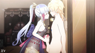 Ayaka Kamisato (Genshin Influence) Anime porn Gonzo