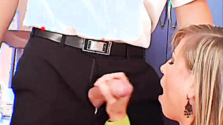 Mifls love to share salami in hard-core while one as well as the other concupiscent as screw