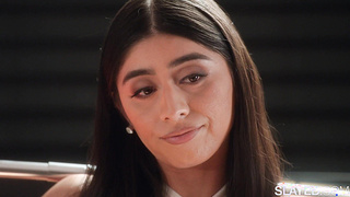 SLAYED Violet Myers Submits Her Meaty Innate Orbs To Vicki Chase