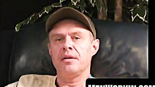 Mature fellow strokes rock hard until he pumps out a XXL blast