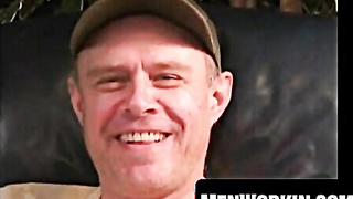 Mature fellow strokes rock hard until he pumps out a XXL blast