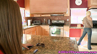 Clad les hottie straponfucking real stunners