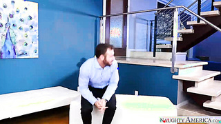 Natasha Lovely Humping In The Living Apartment With Her Blue Eyes