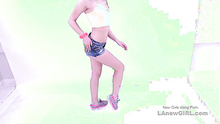 Teenager hottie with unbelievable assets gets penetrated in studio