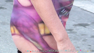 Steamy Cougar Exhibitionists On The Streets Of Key West