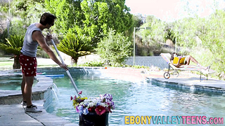 Nimble black teen jizzy met