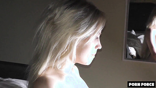 Light-haired Jism Dumpster Teenager Pays Rent By Partaking In Gonzo Fuck-fest Production