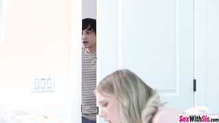 Killer stepsis guzzled gigantic penis and honey luved xxx honeypot boinking after stunner gave a fellatio