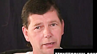 Mature fellow milks rock-hard after deep interview