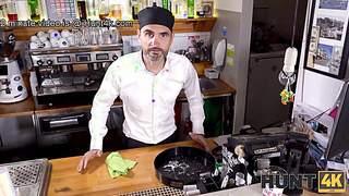 HUNT4K. Woman has a boisterous twosome in front of her quiet beau (Lya Missy)