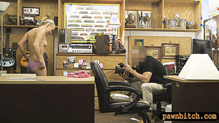 Petite bosoms ash-blonde honey gets fuckbox rode by pawn keeper