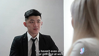 Authoritative Chief Girl, Wang Yixin, Takes Advantage Of Masculine Office Employee