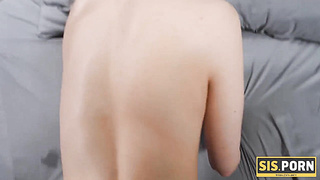 SISPORN. Doll creeps under stepbros blanket and entices astonished fellow