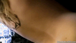 Crazy Georgia rubbin' her twat on tabouret. she undress off her clothes and suck off a beef whistle. She plumbing gonzo close-up