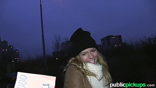 Mofos - European Platinum-blonde Gargles Stranger Sausage (Sarah Lollypop)