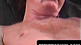 Super-naughty older dude strokes solo in a cheap hotel bedroom