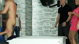 Ambisexual honies get spunked on