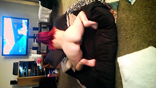 Donk wiggling while frolicking games!