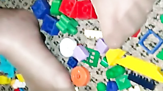 Killer nylon soles ambling on legos