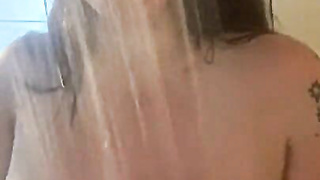 Filthy Doll taking douche