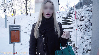 Fantastic European stunner likes humungous weenies public pick up face penetrate deep-throat and xxx orgy in back of truck