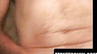 Mature gayboy peels off and wanks before pumping out rock-hard