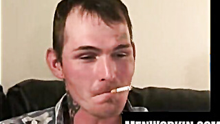 Junior dude masturbates his prick and frees his jizm