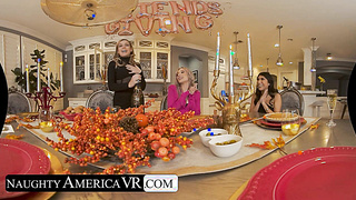 Rory Knox Surprises Her Buddies, Jazmin Luv & Penelope Forest, When She Invites Her Fuckboy To Take Care Of Her And Her Femmes A For Friendsgiving Handle