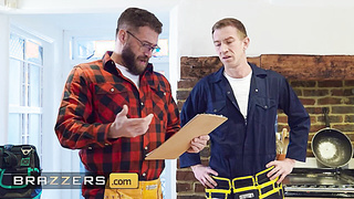 BRAZZERS - Insane Maya Rose’s Sudden Leaks Get Tucked By Xander Corvus' & Danny D's Huge Plumber Contraptions